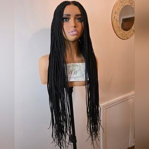 Elegant Black Braided Wig
